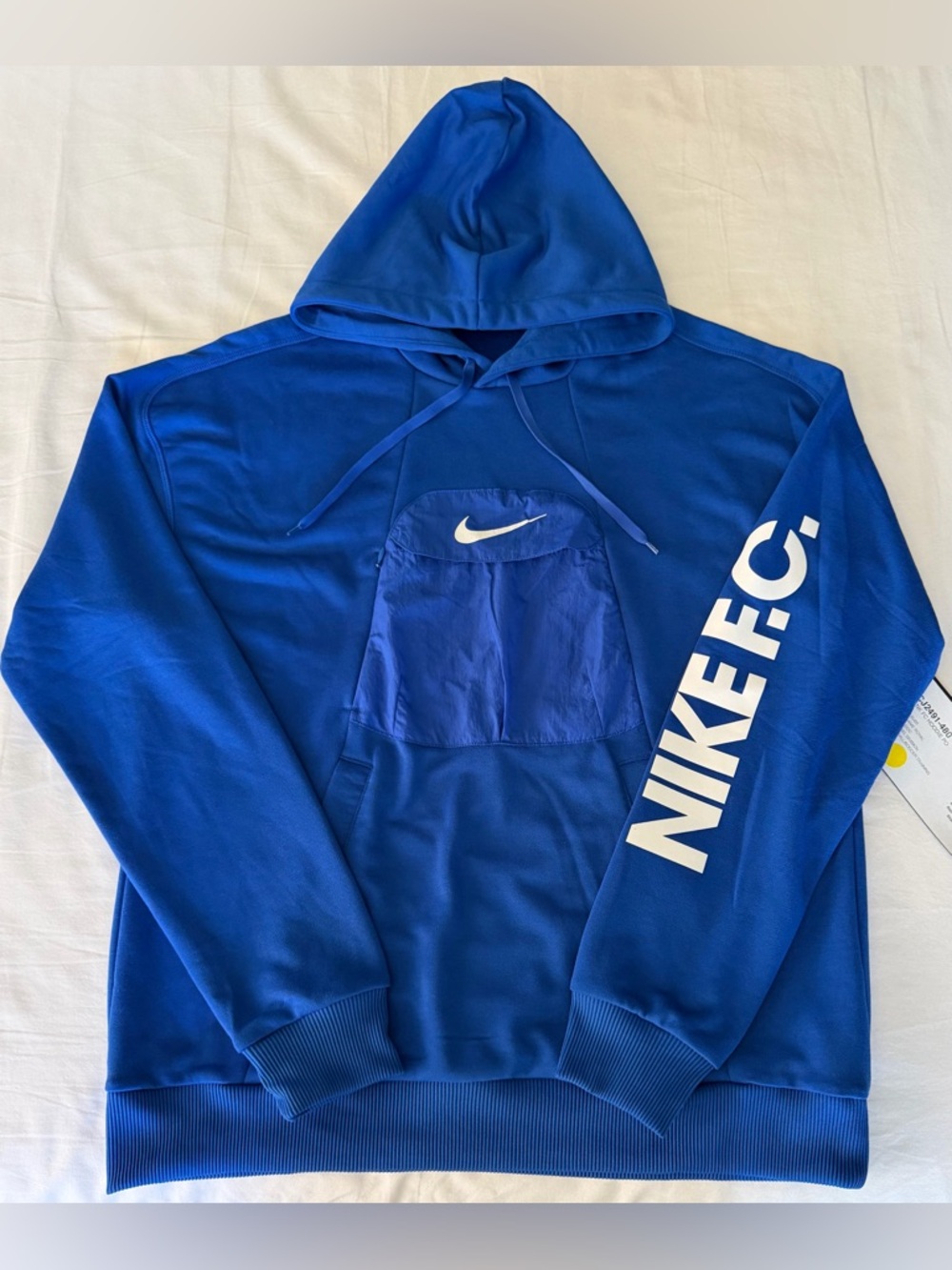 Nike FC Pullover Blue Soccer Hoodie Front Pouch CJ2491-480 Men’s Sz: Medium